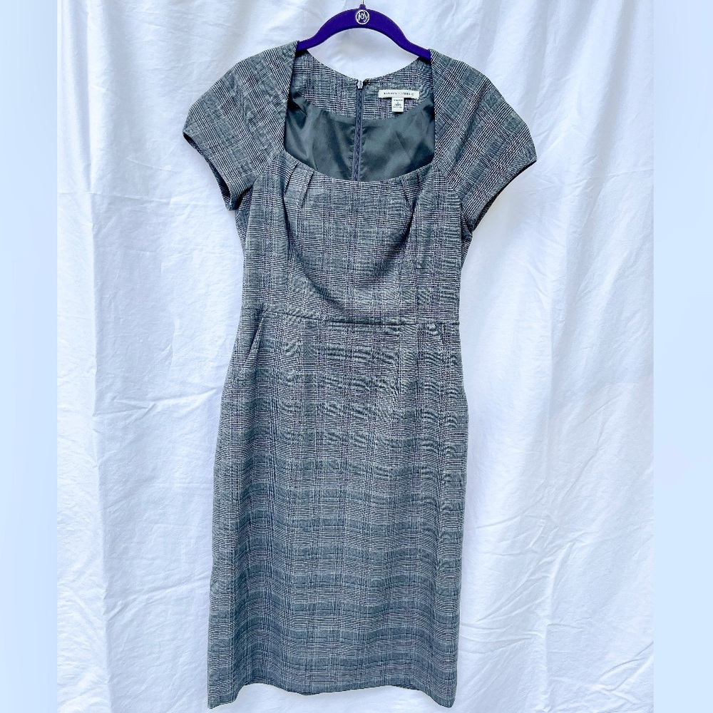 Gray Plaid Dress